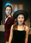 Cast members Cormac Laffan and Gabrina Kelleher who took part in Galway Community College's Theatre Performance PLC production of Shakespeare's Twelfth Night at the Taibhdhearc Theatre<br />

