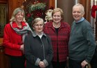 Christine Heverin, Nan Buckley, Maire O'Leary and John Boyle at the Bushypark Senior Citizens Christmas dinner party at the Westwood House Hotel.