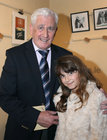 John Forde with his granddaughter Carragh Coffey at the Renmore Pantomime Gala Night to celebrate the silver jubilee of the 1992 pantomime. The 14th annual pantomime was Mother Goose which was staged in Leisureland. John played the part of the Demon of Discontent in the panto.