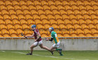 Galway v Offaly Allianz Hurling League Division 1B game at O'Connor Park, Tullamore.<br />
Galway's Conor Cooney and Offaly's Danny Maloney