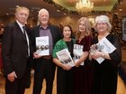 Tom Nally, Hugh Grehan and his wife Mary of Atlantic Print and Design, Bridie Thornton and Ann Marie Butler, all of Shantalla, at the launch of The Story of Shantalla - in the words of it's people, in the Clybaun Hotel, Knocknacarra. The 404 page book was compiled by Tom Nally with the help of local residents and printed by Atlantic Print and Design.
