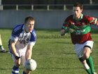 <br />
 St. James, Eanna McIntyre,<br />
 and<br />
 Caherlistrane's, Kevin Browne,<br />
during the County Junior(C) Football Championship Final at Tuam Stadium.<br />
