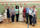 Bishop Brendan Kelly pictured with Menlo Residents at Scoil Bhride. From left: Ann Francis-Coyne, Karen McGuire, Mary McDonagh, Máire DeBrún,  Príomhoide, Bishop Brendan Kelly, Olive Tierney, Liam Ferrie, Pauline Ferrie and Bríd Lawless.