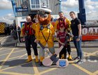David Badger, Stormy Stan, Aaron Collins, Greg Cullen and Laoise McDonagh, at the Galway Lifeboat Open Day at the Docks. 