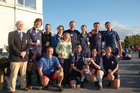Pictured at the finals of Tag Rugby 2011 at Corinthian Park on Friday 22 July<br />
<br />
John Colleran, President of Galway Corinthians with the winners of the B Grade Cup, HP Saucier.<br />
<br />
Back row;<br />
Paul Bourke, Cormac McLoughlin, Betsy Shanahan, David Brennan, Claire Flynn, Damian O’Sullivan, Antonio Farinha<br />
<br />
Front row;<br />
Mark Donnelly, Joanne O Gara, James Taylor, Beth Doherty, Carmel Egan