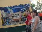 Eddie and Noleen Murphy, Newcastle, making their way to the Latin Quarter at Quay Street. 