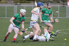 Calasanctius College Oramnmore v St Mary's C.B.S. Enniscorthy All-Ireland Post Primary Schools Paddy Buggy Cup (Senior B Hurling) semi-final at Rathdowney, Co Laois.<br />
Thomas Blake and Tiernan Grealish, Calasanctius College Oranmore and Matthew Furey and Peter Wickham nand Rhys Wickham, St Mary's CBS Enniscorthy