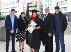 Aoife Earnor, Claran, Headford, with her parents Martina and Michael and brothers Cian and Mark after she was conferred with a Bachelor of Engineering (Honours) in Biomedical Engineering with First Class Honours at the GMIT Graduation ceremony in the Galmont Hotel.