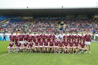 Galway v Mayo All-Ireland Minor Football Final in Hyde Park, Roscommon.<br />
Galway panel. Back row, left to right: Liam Gormally, Eoin Geraghty, Adam Colleran, Olan Kelly, Seán O’Connor, Pádraic McNeela, Sean Dunne, Fionn O’Connor, Ryan Flaherty, James Summerville, James Kelly, Kyle Gilmore, Jack Lonergan, Shay McGlinchey, Cillian Travers, Stephen Curley and Cian Molloy. Front row, left to right: Aaron Doyle, Ross Coen, Brian Mitchell, Owen Morgan, Charlie Cox, Luke Carr, Colm Costello, Mark Mannion, Sean O’Connor, Eanna Monaghan, Cian Dolan, Tomás Farthing, Vinny Gill and Gavin Kelly.