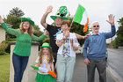 Some of the large number of people who were out to celebrate Aifric Keogh’s success and homecoming to Furbo on Monday.