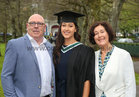 Michael and Rosaleen Gavin, Monalee Manor, Knocknacarra, with their daughter Aideen who was conferred with a Bachelor of Arts, Honours (Child Youth and Family Studies) at NUI Galway.