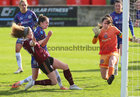 Galway United v Bohemians SSE Airtricity Women's Premier Division 2024 game at Eamonn Deacy Park.<br />
Galway United's Therese Kinnevey scores a goal past Bohemians goalkeeper Rachael Kelly