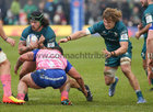Connacht v Stade Francais Paris Heineken Champions Cup Pool B game at the Sportsground.<br />
Connacht’s Dominic Robertson-McCoy and Cian Prendergast, and Nemo Roelofse, Stade Francais