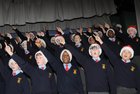 Boys from St. Patricks School Lombard Street, Singing Carols Fundraising for Galway Hospice. 