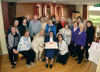 At Sr Teresa with some of the many people who attended her 100th birthday celebrations in St Mary’s Nursing Home at Shantalla Road in Galway City.