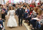 Niamh Baynes Gaelscoil de hIde, Liam Murphy Scoil Caitriona Renmore taking part in Anthony Ryans Annual Communion Wear Fashion Show. 