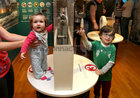 Sadhbh (7 months) and Lochlainn (4) Lohan from Shantalla at the Sea Science exhibition and workshop, presented by Baboro International Arts Festival for Children at Galway City Museum during Culture Night last Friday.