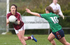 Galway v Westmeath LIDL Ladies National Football League Division 1 Round 3 game at Clonberne.<br />
Galway's Fabienne Cooney and Westmeath's Lucy McCartan
