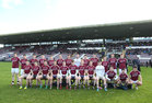 Galway v Cork Allianz Football League Division 2 Round 1 game at the Pearse Stadium.The Galway panel. Front row: Damien Comer, Luke Burke, Paul Conroy, Gary O'Donnell, Eamon Brannigan, Thomas Flynn, Declan Kyne, Michael Day, Rory Lavelle, Eddie Hoare, ???? and Michael Daly. Back row: David Walsh, Gareth Bradshaw, Johnny Heaney, Barry McHugh, Paul Varley, Cathal Sweeney, Cillian McDaid, Manus Breathnach, Sean Armstrong, Enda Tierney, Danny Cummins, Finian Hanley and Peter Cooke.