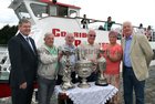 Cllr Frank Fahy and sponsors Dominick O'Halloran, Mike Corbett, Sean Colleran and his daughter Liz, and Alan Maxwell were at at the launch of the 2012 Galway Regatta on the Corrib Princess.