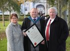 Connacht Tribune jornalist Stephen Glennon, who was conferred with a Masters of Arts in Writing at NUI Galway, pictured with his parents Mary and Sylvester.