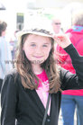 Emily Timmins, Kilcolgan, pictured at Mad Hatters Day at the Galway Races.