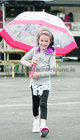 Norena Griffin, Leitrim, Loughrea, came well prepared for all weathers at the Galway Races.