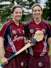 <br />
Galway Senior Camogie players, (from left),<br />
 Veronica Curtin and Sandra Tannian.
