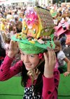 Tasty hat!<br />
<br />
Isabel Ruane, Athenry, with her ginger bread house hat that which won first prize in the children's Mad Hatters competition at the Galway summer festival. Photo: Iain McDonald.