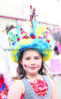 Jade Murphy, Corofin, with her hat at Mad Hatters Day at the Galway Races.