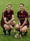 <br />
Galway Senior Camogie players, (from left),<br />
Brenda Hanney, (Captain of the 2011 team) and<br />
Veronica Curtin, (who played on the 1996 All-Ireland winning team).