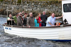 The annual Blessing of the Bay off Mutton Island last Sunday.