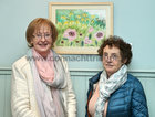 Fidelis Leahy, Salthill, and Marian Bowe, Annaghdown, at the opening of Tonita O'Dwyer's first solo art exhibition at Renzo Gallery Café Galway in Eyre Street. Tonita is a volunteer with Croí Heart and Stroke for the past 24 years. 50% of the proceeds from her exhibition, which runs until April 9, will go to Croí.