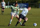 Salthill Devon v Sheriff YC FAI Ford Senior Challenge Cup 2011 at Drom.<br />
Salthill Devon's Shane Browne and Sheriff YC's Stephen Murphy