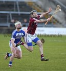 Galway v Laois 3rd round game in the Allianz National Hurling League at the Pearse Stadium.<br />
Galway's Padraic Mannion and Ross King, Laois