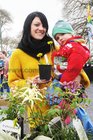 Jill Little, Turloughmore, with her daughter, Sky,  at the Claregalway  Castle Spring  Garden and Craft Fair held at the castle. 