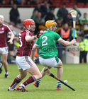 Galway v Limerick Allianz Hurling League semi-final in Limerick.<br />
Galway's Conor Whelan and Limerick's Richie English