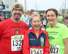Gabriel Naughton, Mary Noone and Rita Loughney from Caltra took part in the 2023 Fields of Athenry 10k Road Race on St Stephen's Day.