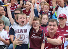 Young Galway supporters at last Sunday's All-Ireland senior hurling replay at Semple Stadium in Thurles.