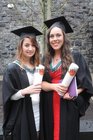 Jade Burke, College Road and Sadhbh Lally, Partry, after being conferred with a General Nursing Degree at NUIGalway. 