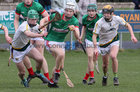 Calasanctius College Oramnmore v St Mary's C.B.S. Enniscorthy All-Ireland Post Primary Schools Paddy Buggy Cup (Senior B Hurling) semi-final at Rathdowney, Co Laois.<br />
Matthew Furey and 9Eanna Costello, Calasanctius College Oranmore and Jack Nolan and Shane Reddy, St Mary's CBS Enniscorthy