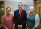 Croi hosted a lunch reception in the Croi Heart & Stroke Centre to celebrate the 10th Anniversary of the Cardiothoracic Unit in Galway University Hospital. Pictured at the event were Jessica O'Malley, Joe Kavanagh and Maria Dillon, all of Croi.