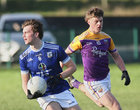 Kinvara v St Michael's Under 19B County Football Final at Milltown.<br />
James Summerville, St Michael's and Cormac Ivers, Kinvara 