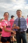 At the finals night of Tag Rugby at Galway Corinthians at Corinthian Park, Cloonacauneen.<br />
<br />
11 Wise Monkeys won the C League 2 final.<br />
<br />
Pictured with President of Galway Corinthians RFC, Declan Russell, is Louise Conlon