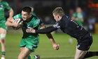 Connacht v Ospreys Guinness Pro14 game at the Sportsground.<br />
Connacht's Cian Kelleher and Daf Howells, Ospreys