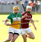 Galway v Offaly Leinster Senior Hurling Championship Round-Robin 1 game at O'Connor Park, Tullamore.<br />
Galway's Joe Canning and Offaly's Pat Camon