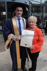 <br />
Dr James Downes, Crestwood, with his mother Johanna, after he was conferred with a Ph.D. Degree at GMIT.  