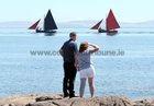 Traditional sail boats arriving for Feile an Spideal last Sunday.