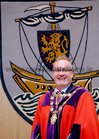 <br />
Cllr Pearce Flannery, after his election as Mayor of Galway at City Hall. 