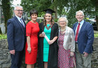 Dr Ailbhe McConnell from Tourmakeady pictured with her parents Brian and Maudy McConnell and her grandparents Elizabeth and Tony McConnell after she was conferred with the degrees of Honours Bachelor of Medicine, Bachelor of Surgery and Bachelor of Obstetrics (MB BCh BAO) at NUI Galway.